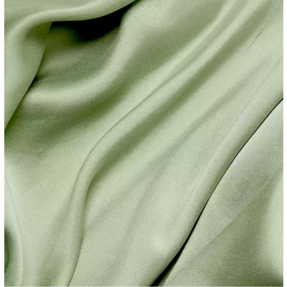 Zimmermann Silk Ruffle Wrap Dress Sage Green Size 1/ US 6 - Picture 8 of 12
